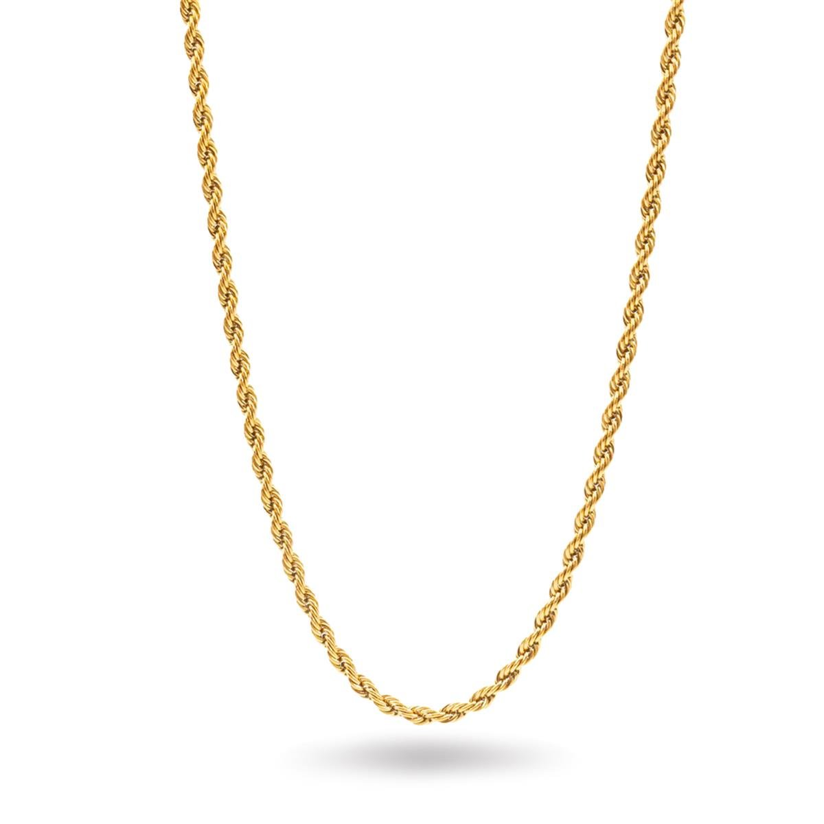 925 Ayar Gümüş Örgülü Burma Halat Zincir Kolye