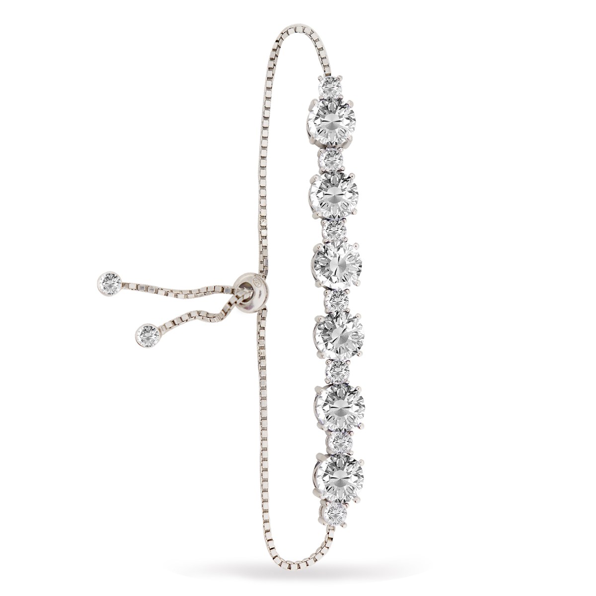 925 Ayar Gümüş Rodyum Kaplama Asansörlü Bileklik