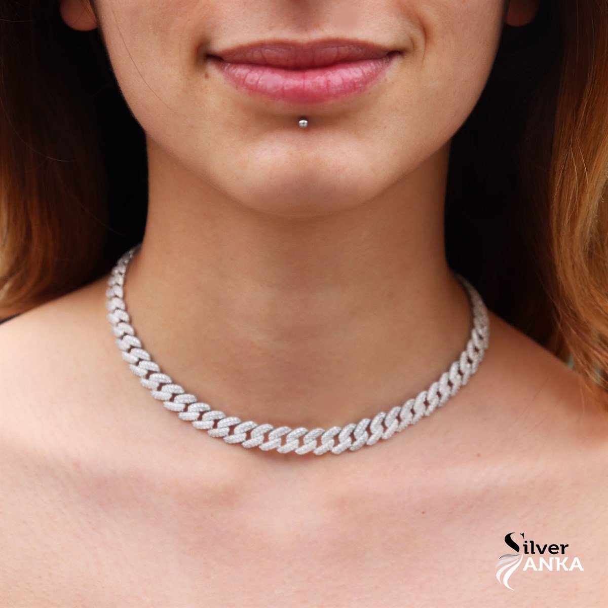 925 Ayar Gümüş Şık Gurmet Choker