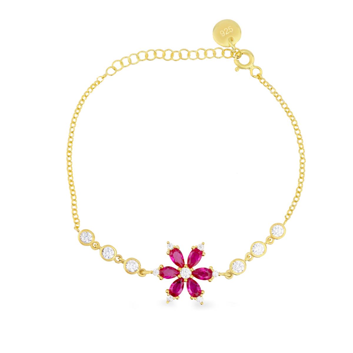 925 Ayar Gümüş Unutma Beni Çiçeği Bileklik