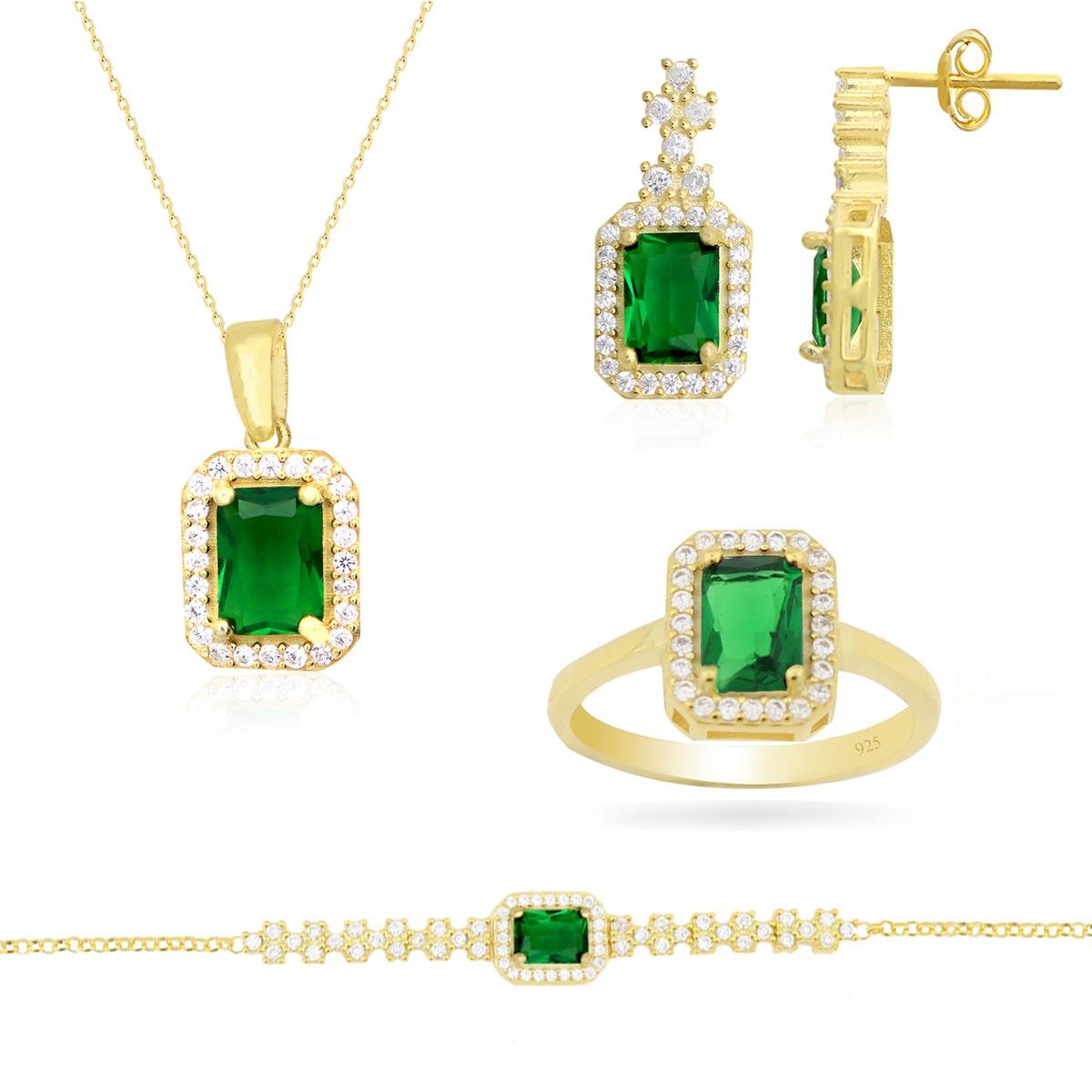 925 Ayar Gümüş Zarif Baget Set