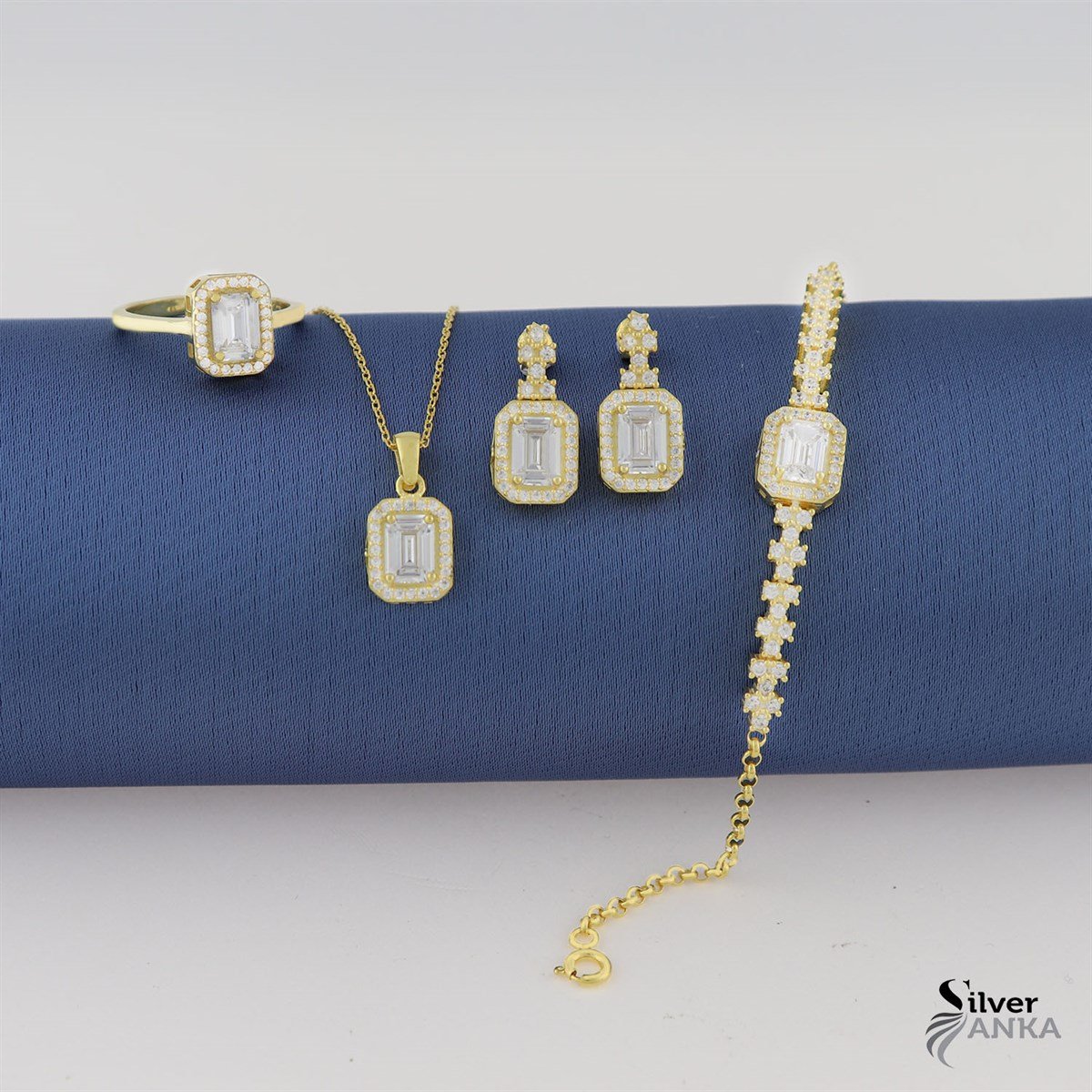 925 Ayar Gümüş Zarif Baget Set