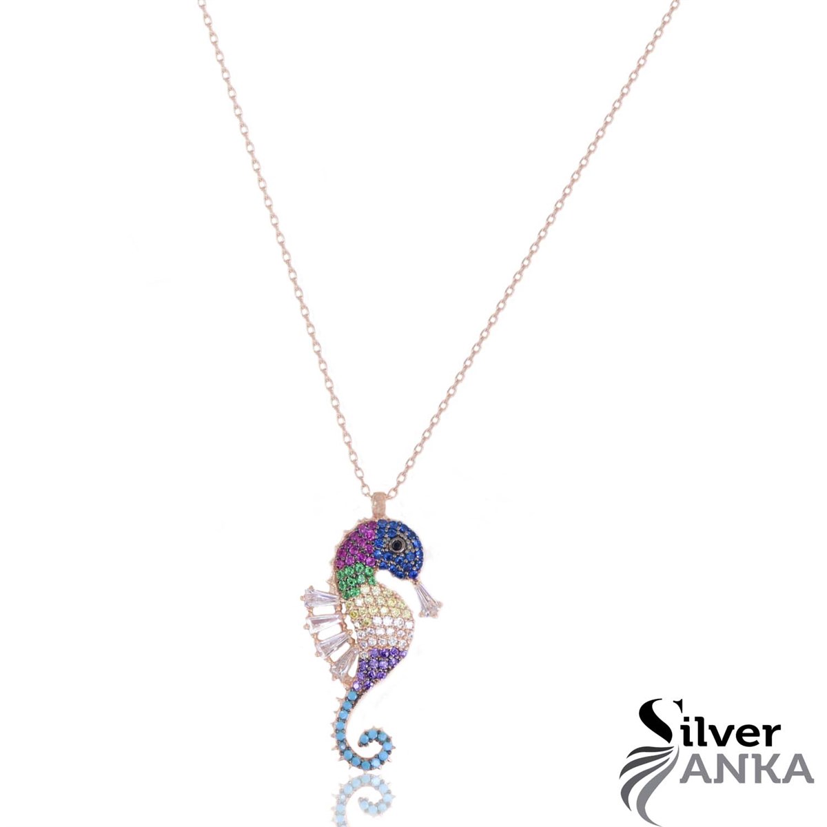 Denizatı Tasarım Zarif Kolye 925 Ayar Gümüş Takı