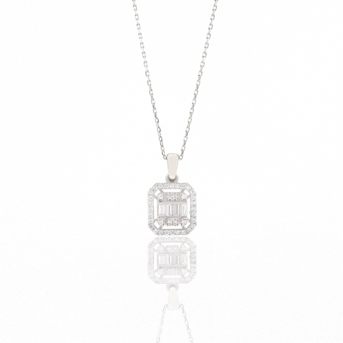 Tasarım Zarif Kolye 925 Ayar Gümüş Takı