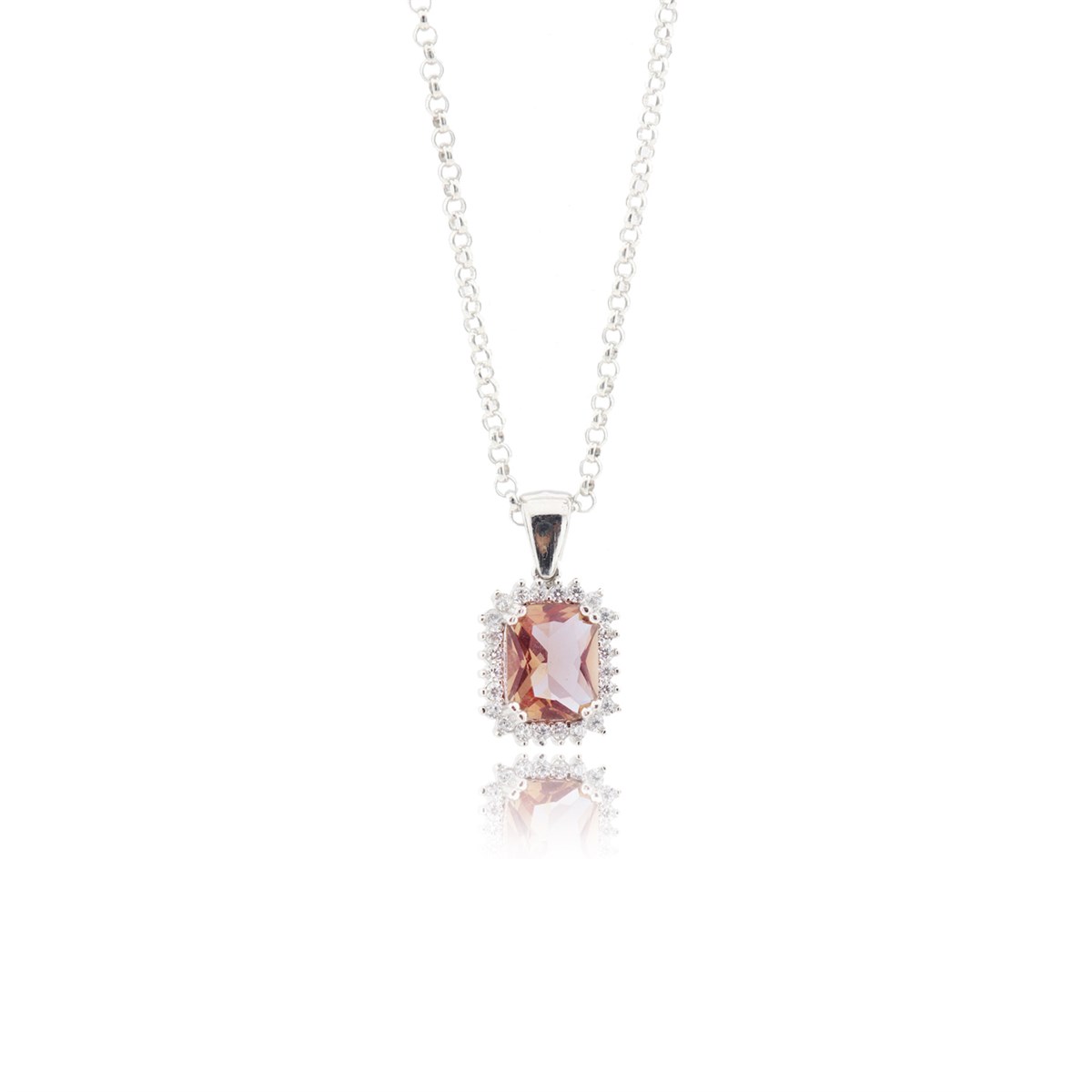 Zultanit Taşlı Zarif Trend Kolye 925 Ayar Gümüş Takı