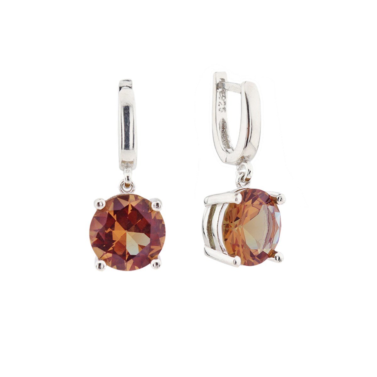 Zultanit Taşlı Zarif Trend Küpe 925 Ayar Gümüş Takı