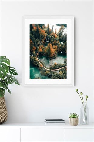 Ormanlı Göl Poster Tablo