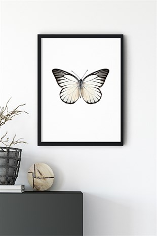 Siyah Beyaz Kelebek No:2 Poster