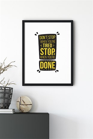 Stop Motto Poster