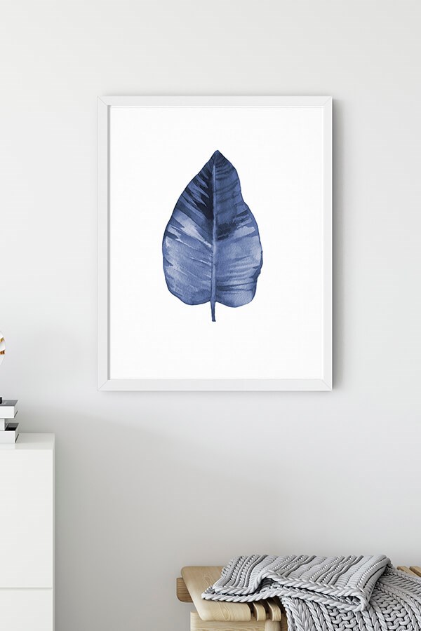 Blue Leaf Poster No:2