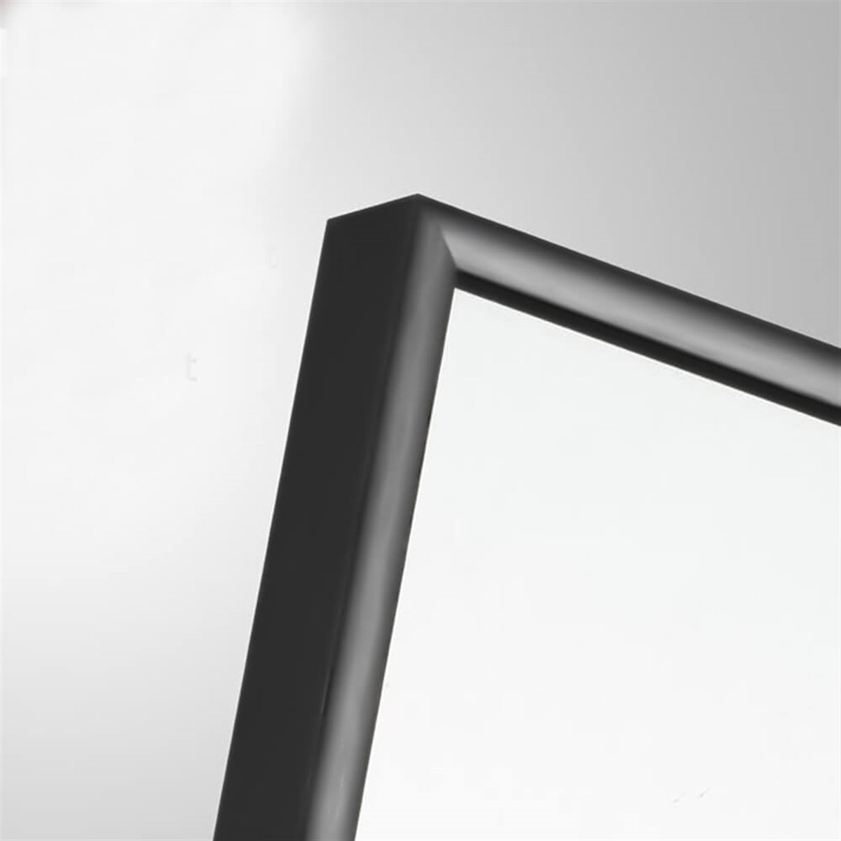 50x70 cm Metal Siyah Çerçeveli Dekoratif Ayna | fekarehome