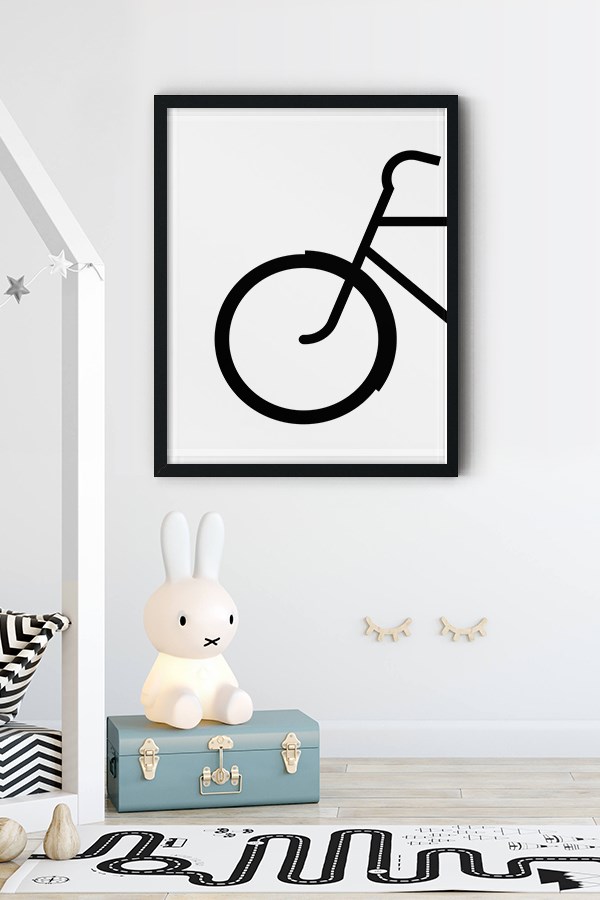 Bicycle Nursery Room Poster No:1