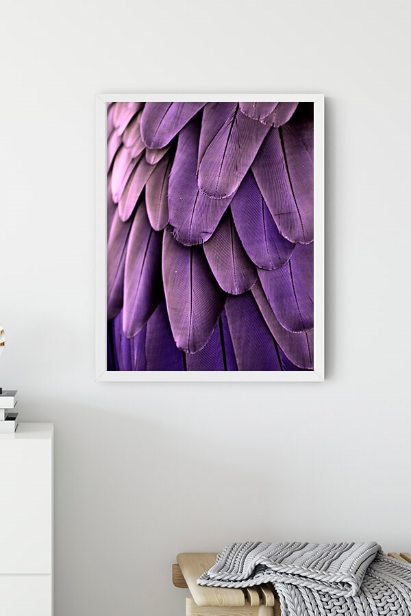 Purple Feather No:36 Poster