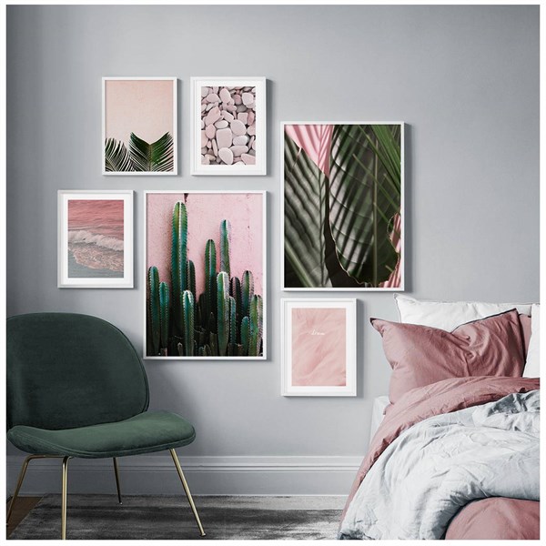 Pink Botanical No:3 Gallery Wall