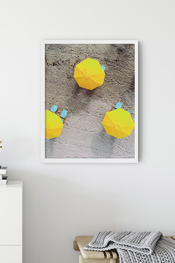 Yellow Umbrella No:2 Poster
