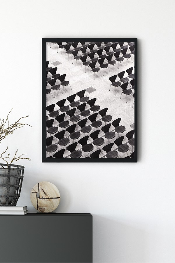 Symetry Chairs Poster