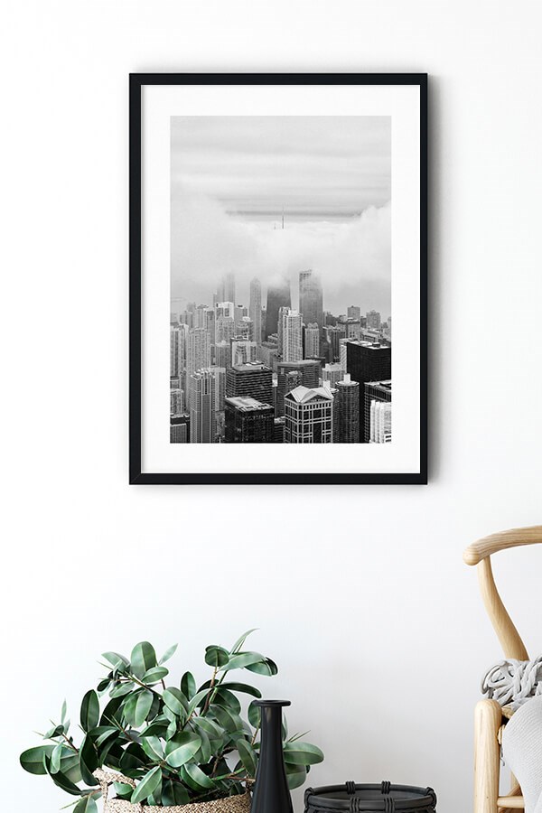 Foggy Towers Poster