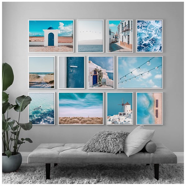 Endless Blue Gallery Wall
