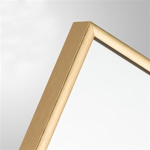 30x30 cm Metal Gold Çerçeveli Dekoratif Ayna