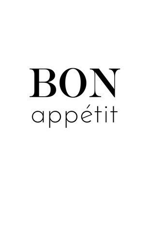 Bon Appetit Motto Poster
