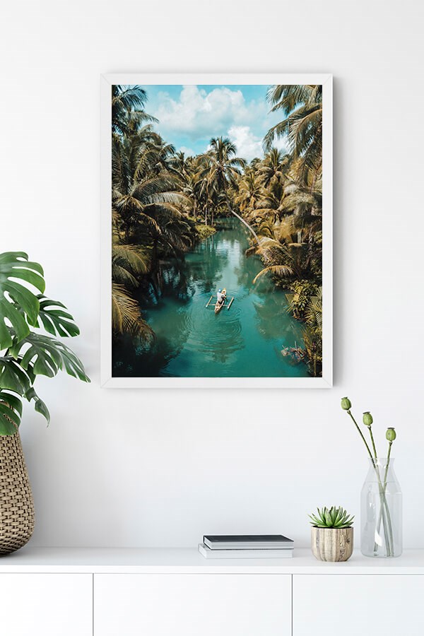 Tropikal Nehir Poster Tablo