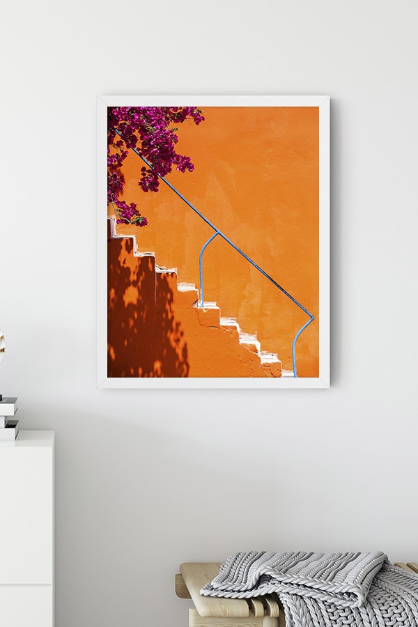Orange Steps Poster