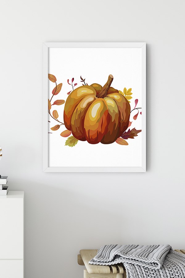 Leaf Pumpkin Poster