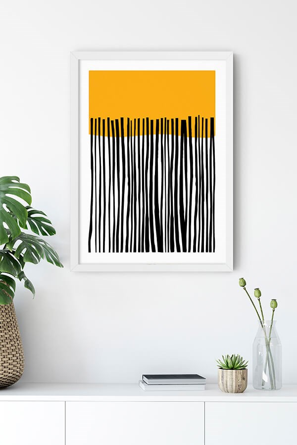 Yellow Line Poster