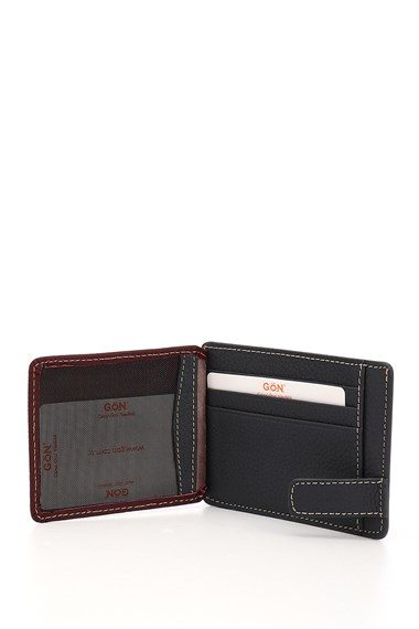 Bordoya Antrasit Gön Hakiki Deri Unisex Kartlık 06521