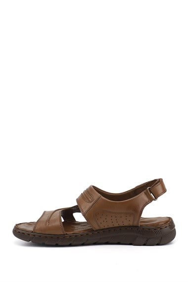 Erkek Ceviz Hakiki Deri Comfort Sandalet
