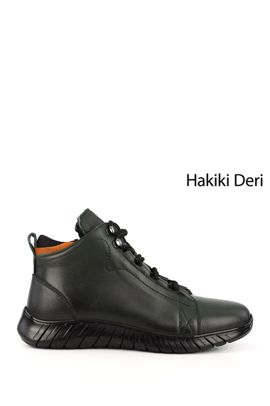 Mens Zip-Up Genuine Leather Outdoor Boots