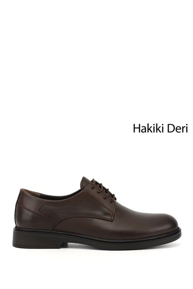 Mens Brown Antique Laced Genuine Leather Classic Shoe
