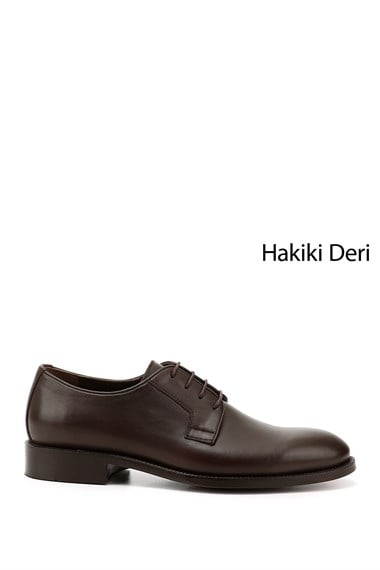 Mens Brown Antique Lace-Up Genuine Leather Classic Shoes