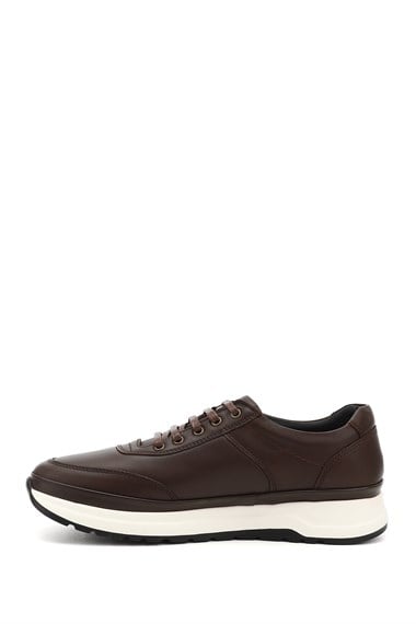 Mens Brown Antique Laced Genuine Leather Comfort Sneaker