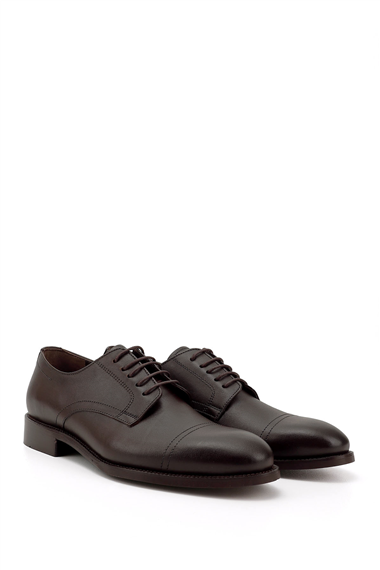 Mens Brown Antique Laced Genuine Leather Classic Shoes
