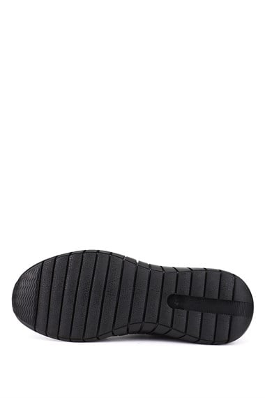 Mens Coffee Antique Lace-up Rubber Sole Genuine Leather Sneaker