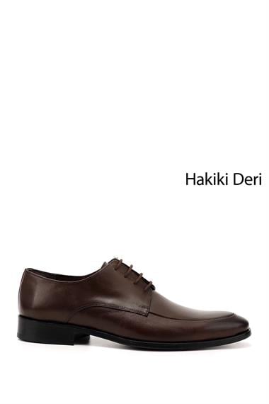 Mens Brown Antique Laced Leather Sole Genuine Leather Classic Shoes