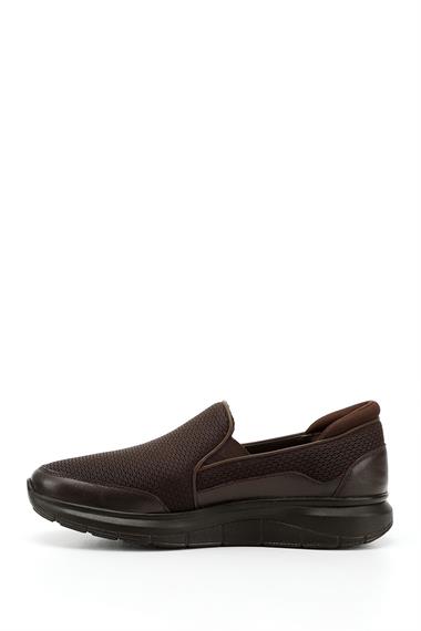 Mens Coffee Antique Genuine Leather Comfort Shoes