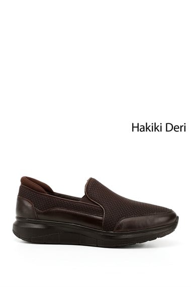 Mens Brown Antique Genuine Leather Comfort Shoes