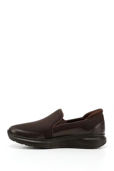 Mens Brown Antique Genuine Leather Comfort Shoes