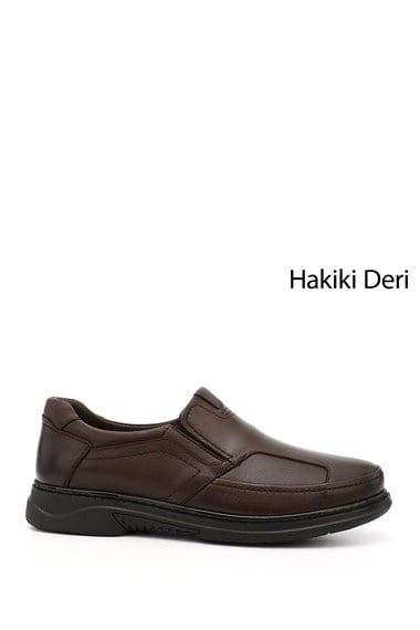 Mens Coffee Brown Antique Bone Design Genuine Leather Shoes