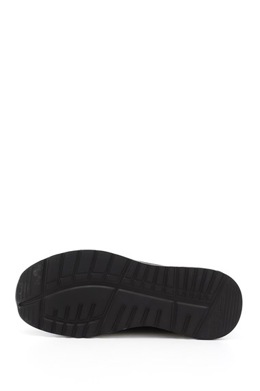 Erkek Kahve Antik Likralı Lastik Bağcıklı Hakiki Deri Comfort Sneaker