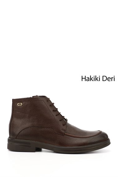 Mens Coffee Brown Floter Zippered Genuine Leather Classic Boots
