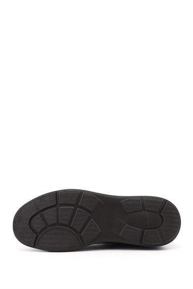 Erkek Kahve Nubuk Bağcıklı Hakiki Deri Sneaker