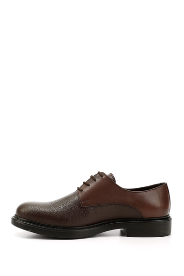 Gon Platinum Genuine Leather Round Toe Lace-Up Printed Mens Casual Shoes  01941