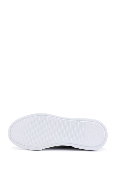 Erkek Kahverengi Bağcıklı Hakiki Deri Sneaker