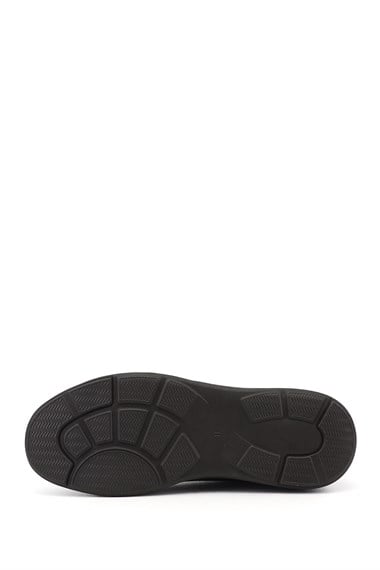 Erkek Kahverengi Bağcıklı Hakiki Deri Sneaker