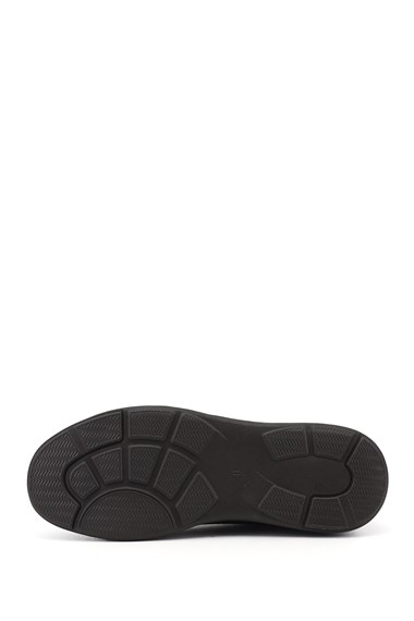 Erkek Kahverengi Bağcıklı Hakiki Deri Sneaker