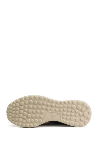 Erkek Kum Süet Bağcıklı Hakiki Deri Sneaker