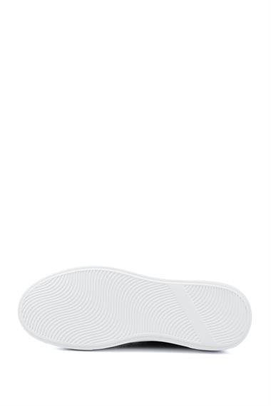 Erkek Lacivert Antik Bağcıklı Hakiki Deri Comfort Sneaker